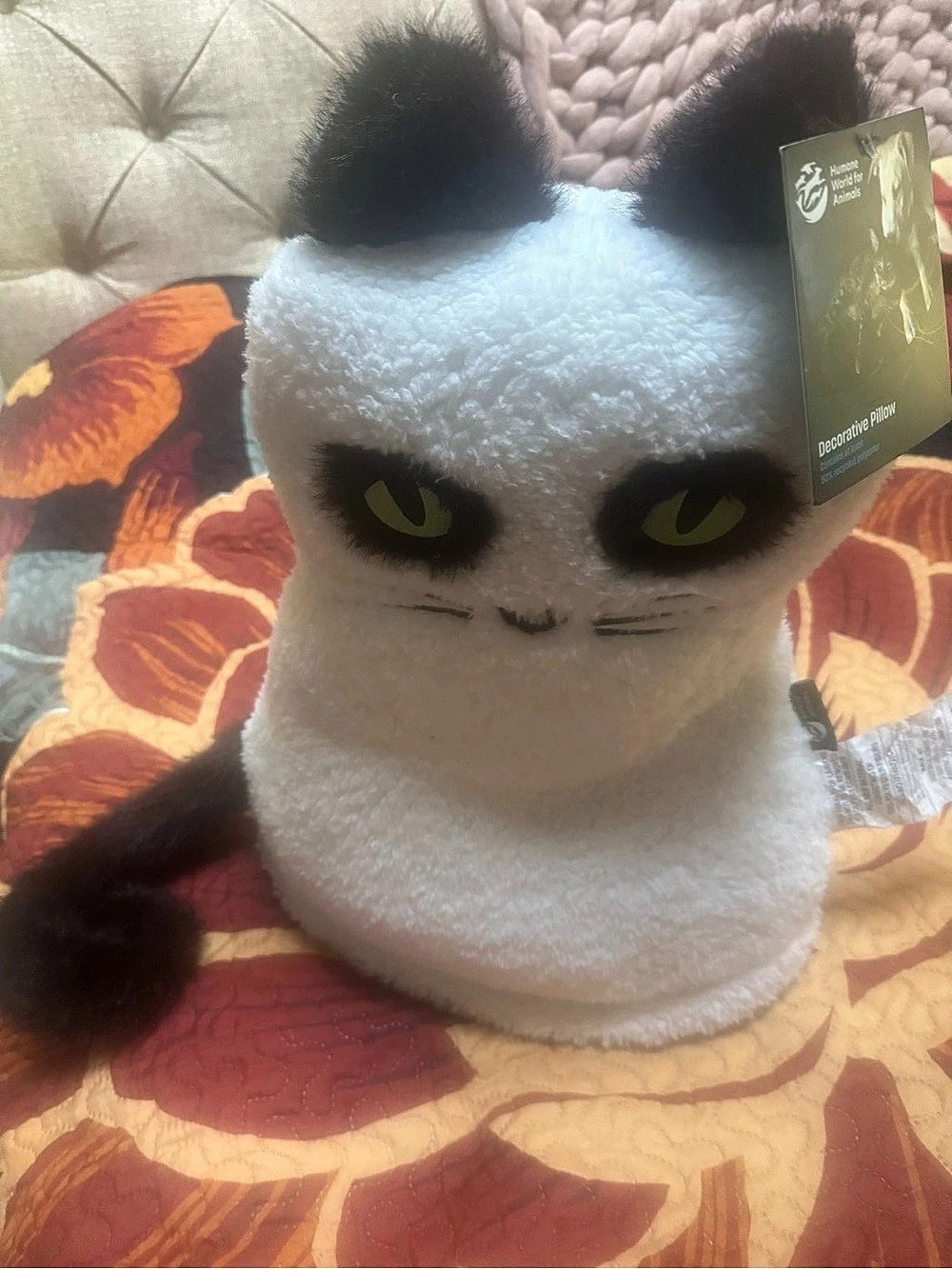 Humane World for Animals Decorative Pillow Cat NWT